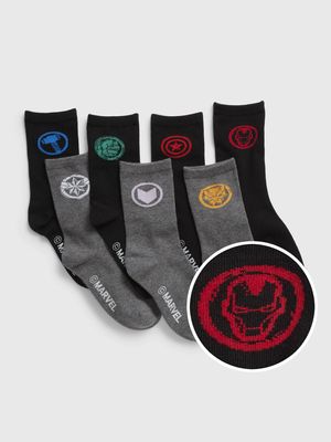 GapKids | Marvel Crew Socks (7-Pack