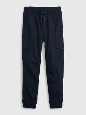 Kids Jersey-Lined Cargo Joggers