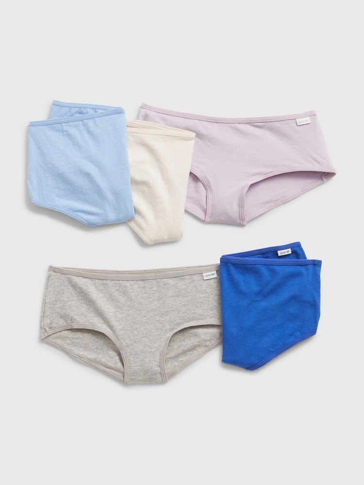 Kids Solid Hipster Briefs (5-Pack)