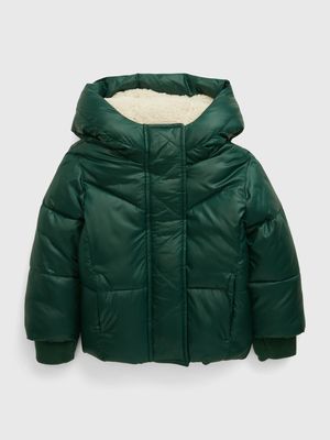 Toddler Sherpa-Lined Puffer Jacket