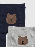 Toddler Bear Tights (2-Pack)