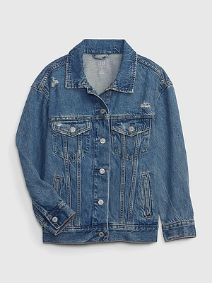 Kids Oversized Icon Denim Jacket