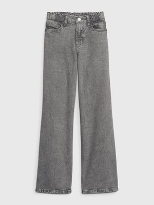 Kids Wide Stride Jeans with Washwell