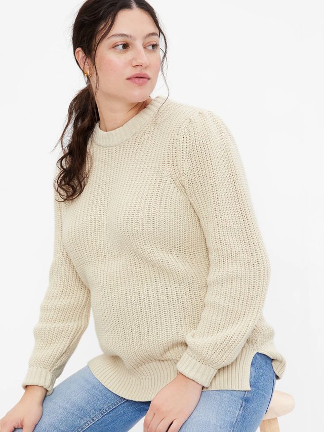 Gap Maternity Shaker-Stitch Sweater 