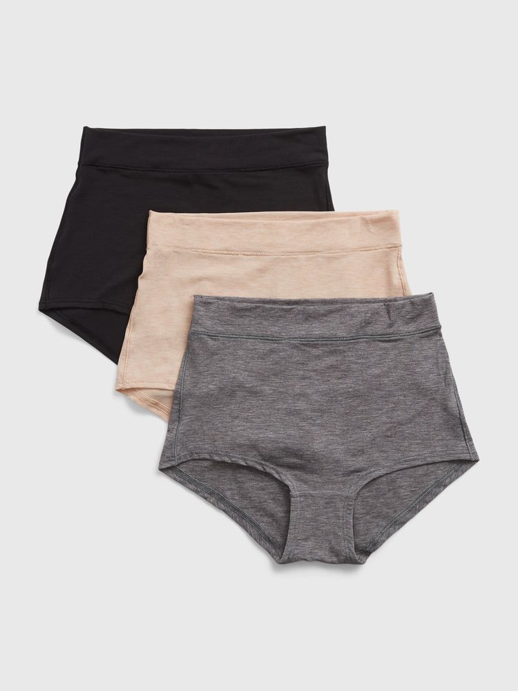 GAP Women's 3-Pack Stretch Cotton Hipster Underpants Underwear