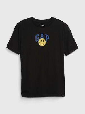Gap SmileyWorld Kids 100% Organic Cotton Graphic T-Shirt