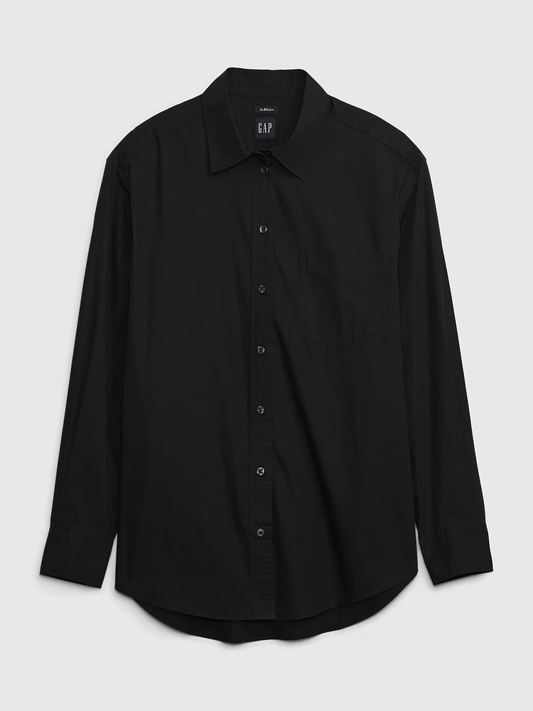 Organic Cotton Poplin Big Shirt