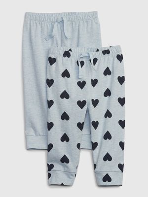 Baby 100% Organic Cotton Pull-On Pants (2-Pack)