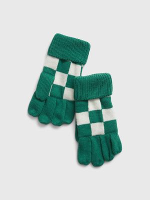 Kids Checkered Gloves