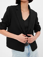 Ponte Cropped Blazer