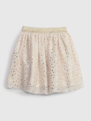 Toddler Metallic Tulle Skirt