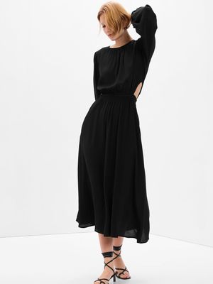 LENZING3 ECOVERO3 Cutout Midi Dress
