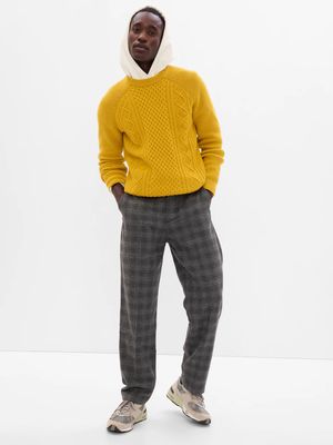 Relaxed Wool-Blend Pants