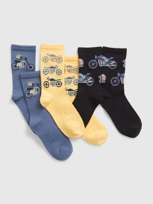 Kids Bike Crew Socks (3-Pack