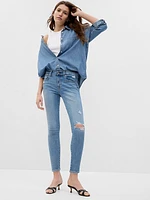 Mid Rise True Skinny Jeans