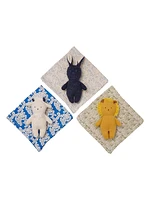 Bunny Rattle and Burp Cloth