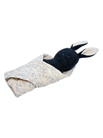 Bunny Rattle and Burp Cloth