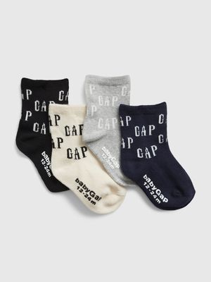 Toddler Gap Logo Crew Socks (4-Pack