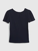 Toddler Puff Sleeve Rib T-Shirt