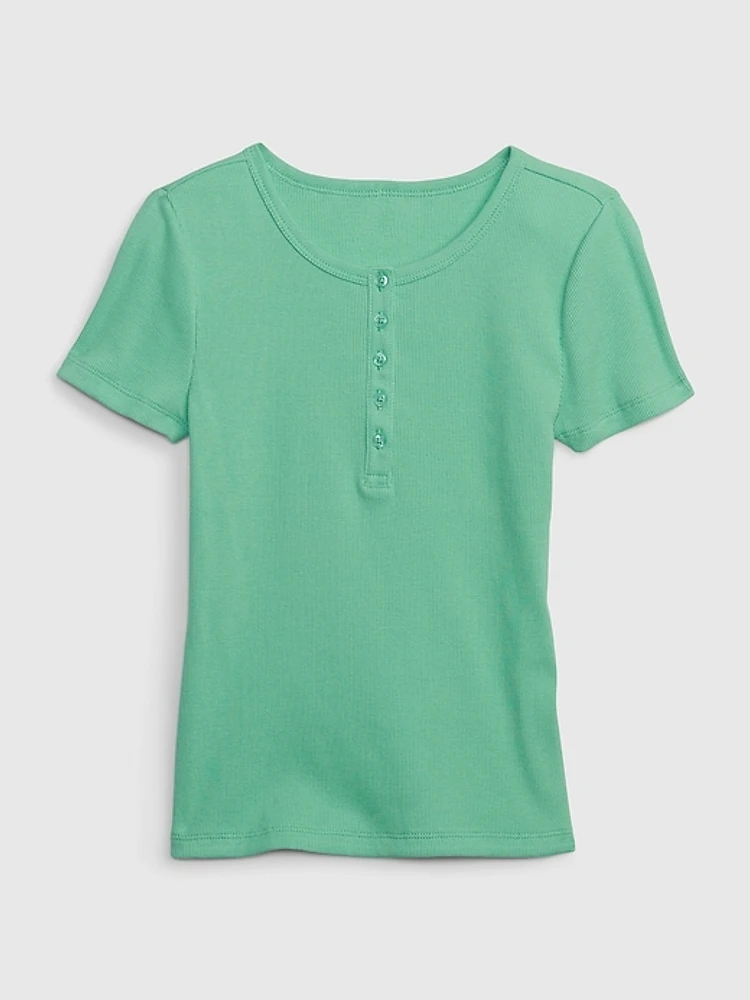 Kids Rib Henley T-Shirt