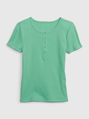 Kids Rib Henley T-Shirt