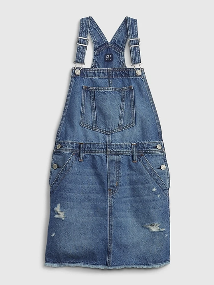 Kids Denim Pinafore Dress