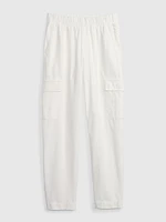 Mid Rise Twill Cargo Pants