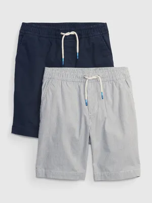 Kids Easy Pull-On Shorts (2-Pack