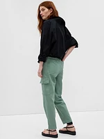 Mid Rise Twill Cargo Pants