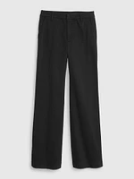 High Rise Flare Khakis