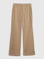 High Rise Flare Khakis