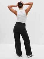 High Rise Flare Khakis
