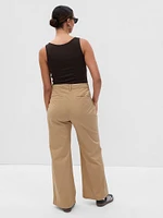 High Rise Flare Khakis