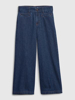 Kids High Stride Ankle Jeans with Washwell