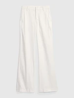 High Rise Flare Khakis