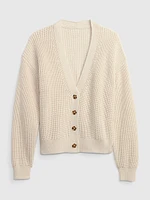 Shaker-Stitch Cardigan