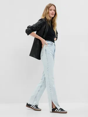 High Rise Organic Cotton 90s Loose Jeans with Washwell