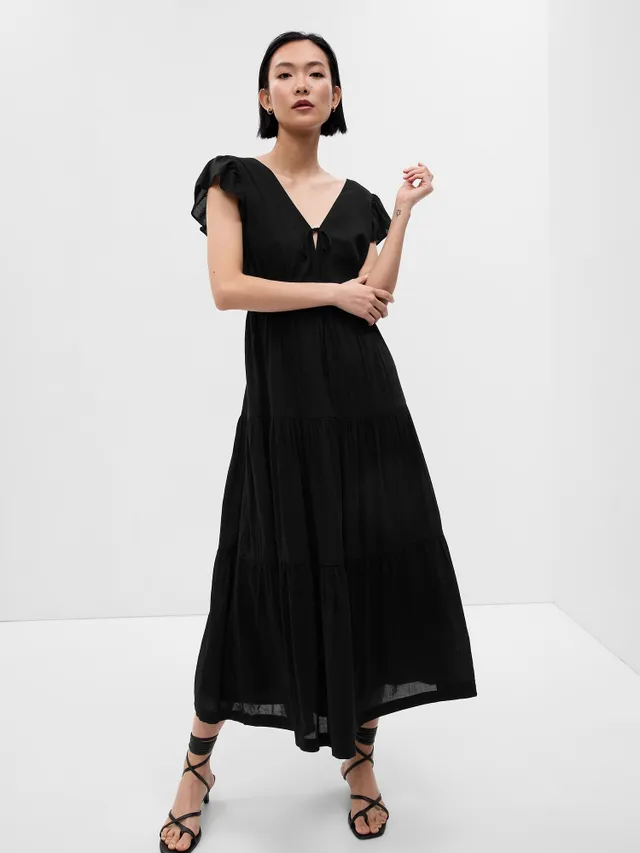Donna Morgan ドナモーガン Dress Maxi Size MultiColor レディース Colorblocked Tiered 