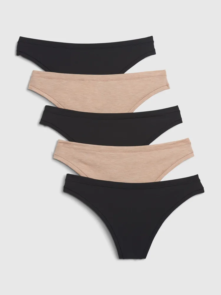 GAP Women's 5-Pack Stretch Cotton Bikini Underpants Underwear