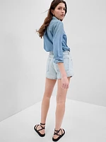 4" Low Rise Stride Denim Shorts