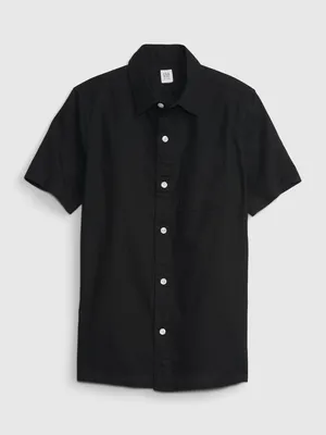 Kids Linen-Cotton Oxford Shirt