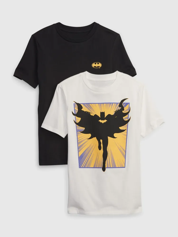 Kids 100% Organic Cotton Superhero Graphic T-Shirt (2-Pack
