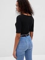 Essential Rib Henley T-Shirt