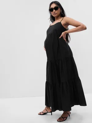 Maternity Tiered Maxi Dress