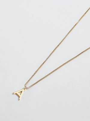 Gold Dainty Initial Necklace