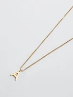 Gold Dainty Initial Necklace