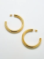 Medium Gold Hoop Earrings