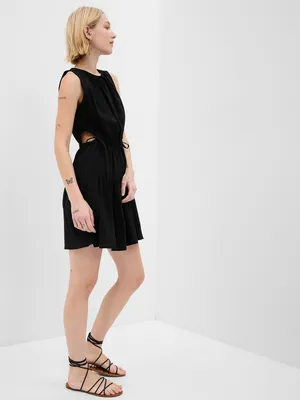 Side-Tie Cutout Mini Dress