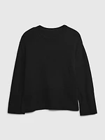 24/7 Split-Hem Crewneck Sweater