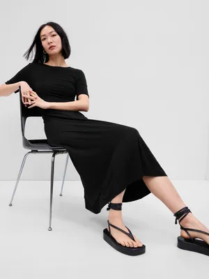 Cutout Maxi T-Shirt Dress